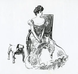 Een Gibson-meisje, ca. 1902